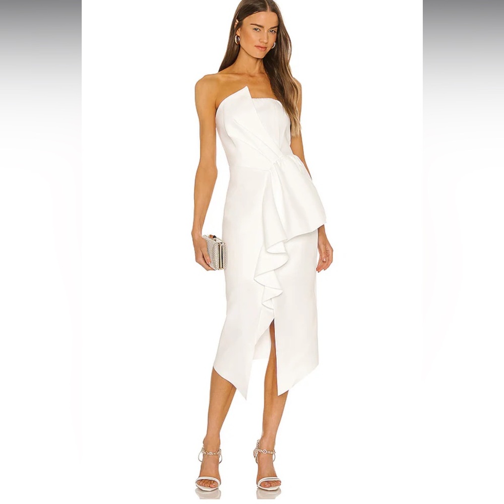 REVOLVE strapless reception dress